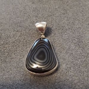 Starborn Psilomelane Sterling Silver Pendant